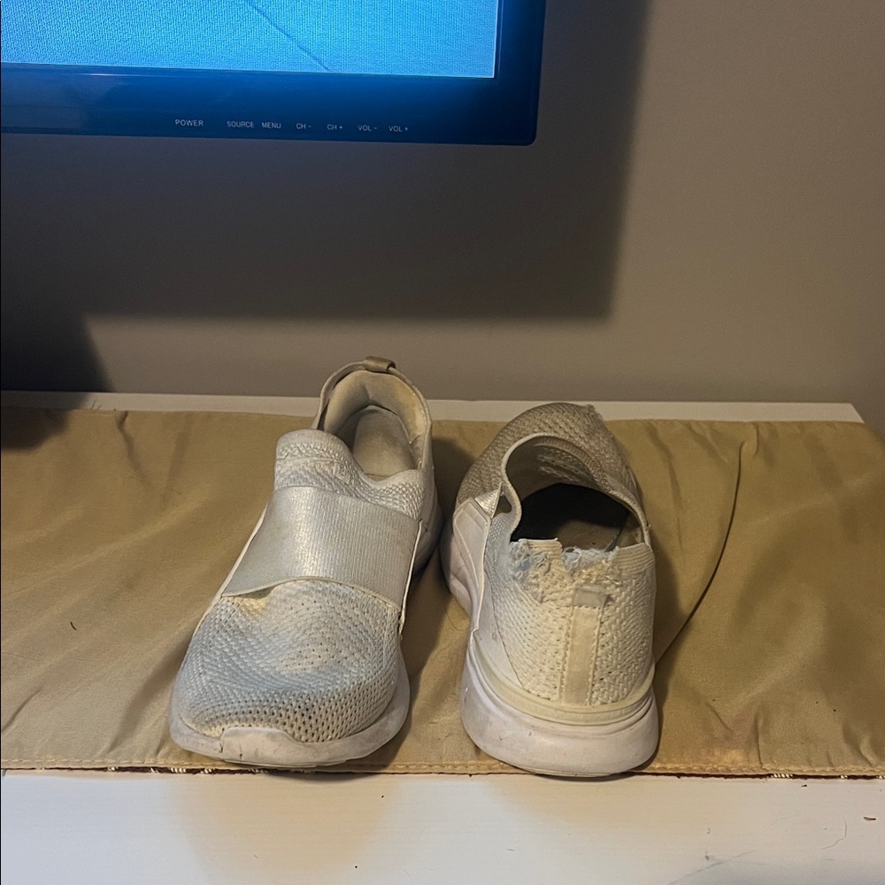 APL White Athletic Slip-On Shoes